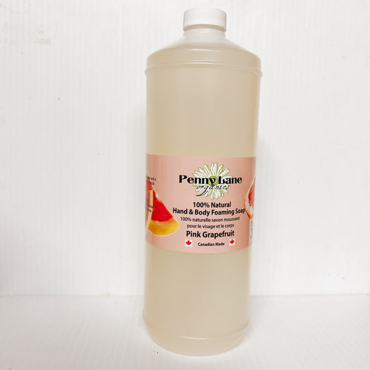 Hand & Body Foaming Soap - Pink Grapefruit-Penny Lane Organics