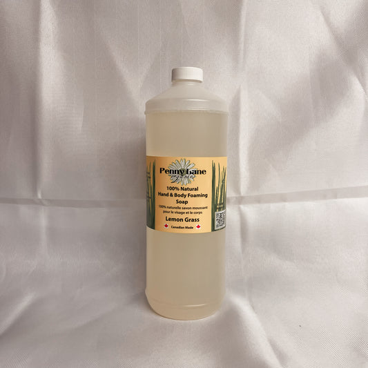 Hand & Body Foaming Soap - Lemongrass-Penny Lane Organics