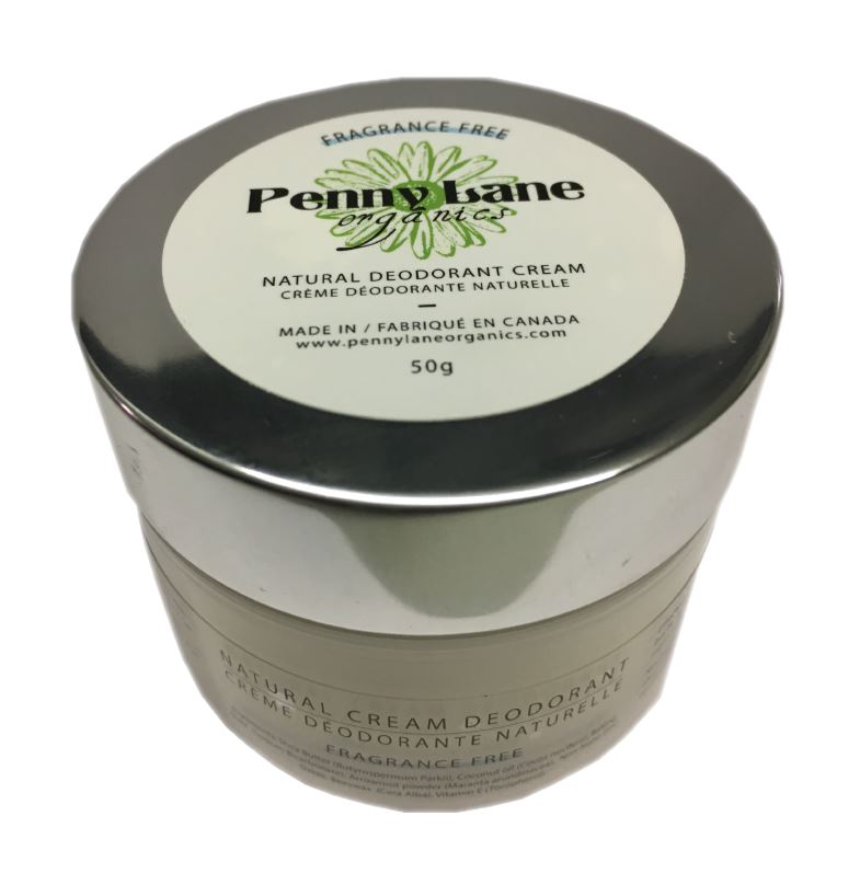Natural Deodorant Cream - Fragrant Free-Penny Lane Organics
