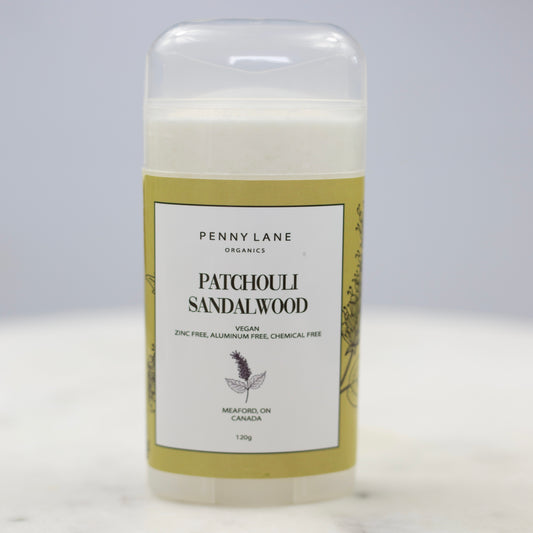 Natural Deodorant Patchouli-Sandalwood (VEGAN)-Penny Lane Organics
