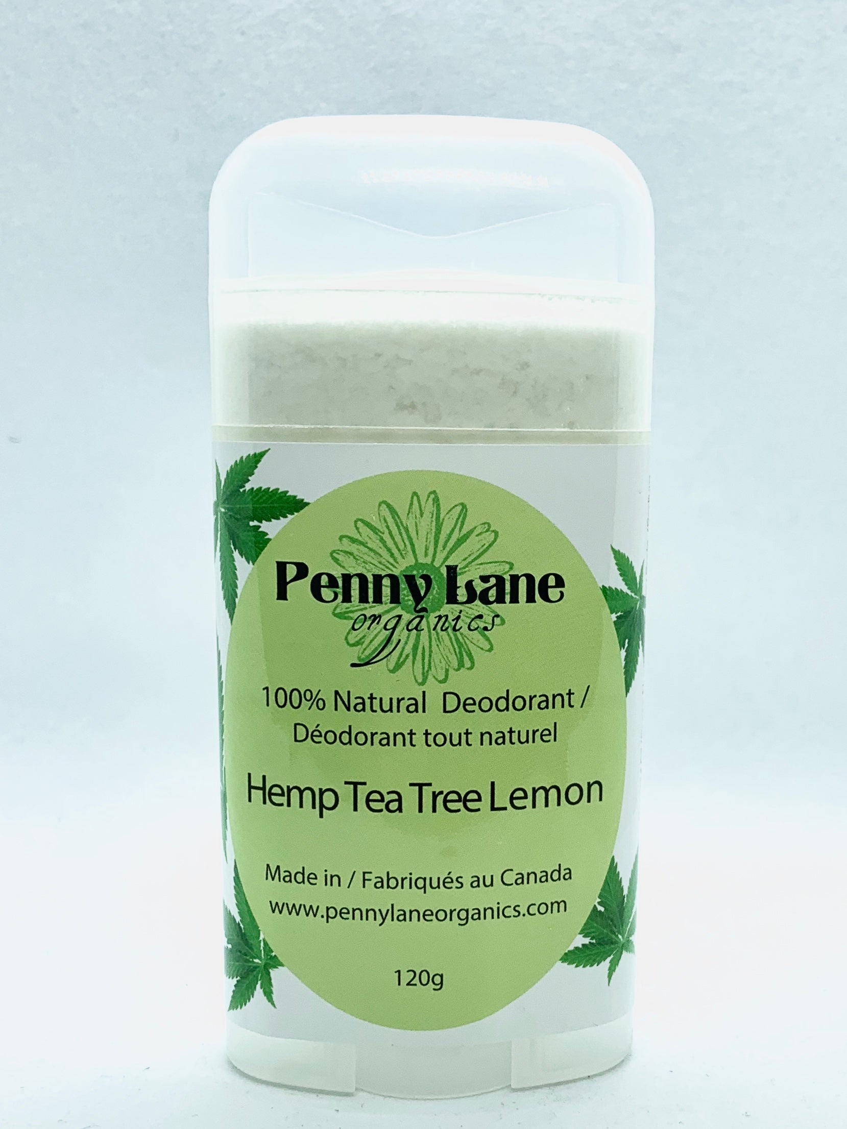 Natural Deodorant Hemp Based Tea Tree Lemon (VEGAN)-Penny Lane Organics
